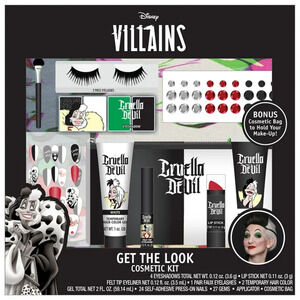 Get The Look Disney Villains Cruella DeVil Cosmetic Makeup Kit Halloween